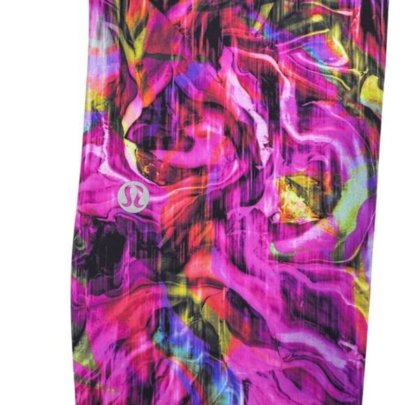 Lululemon Base Pace High-Rise Running Tight 25" In Hyper Flow Pink Multi Size 2 - Picture 6 of 7
